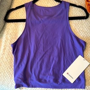 NEW Lululemon senseknit running cropped tank sz 8